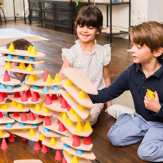 Piks Education Kit - Jouet en bois de construction éducatif