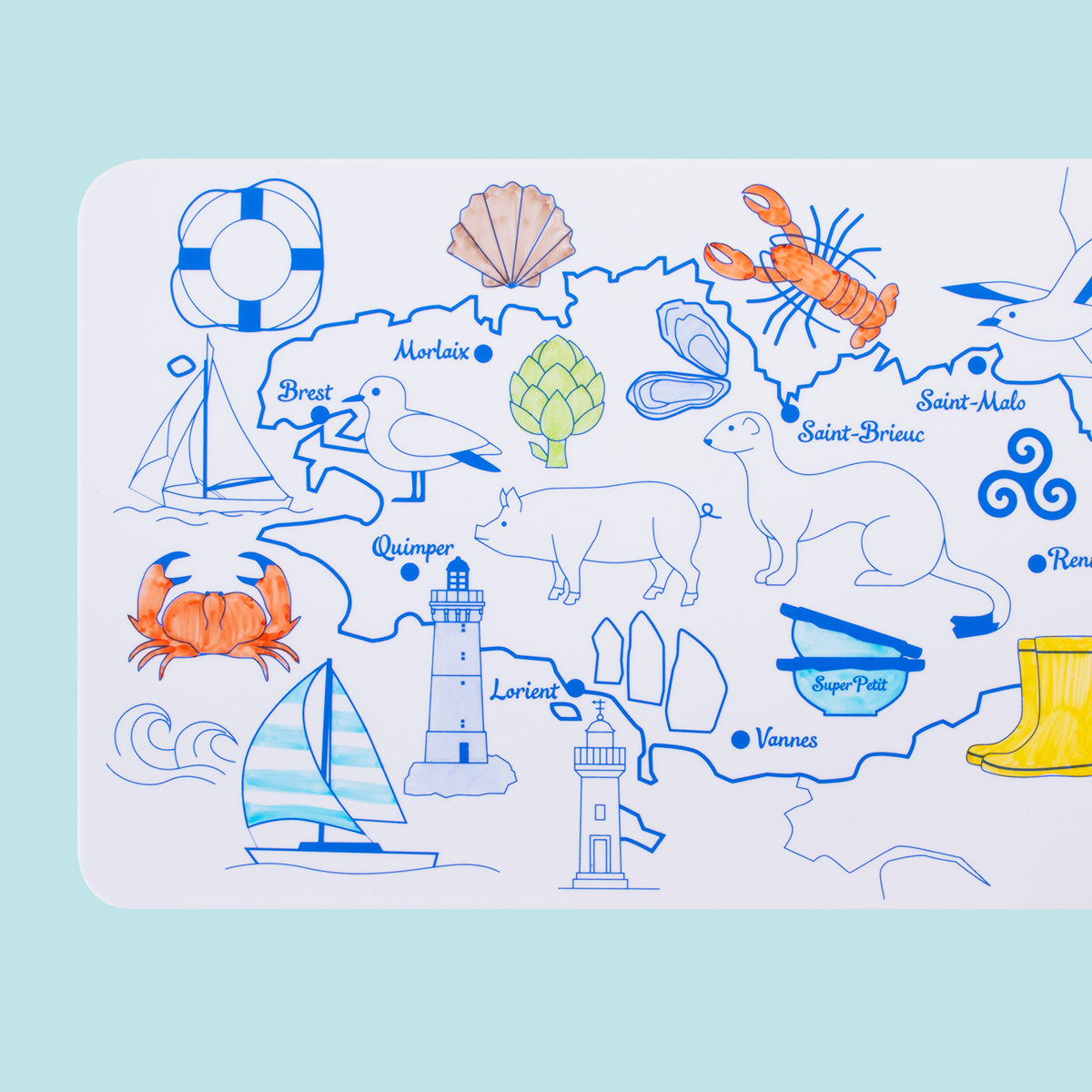 BRETAGNE-Mini Playmat  SuperPetit BRETAGNE-Mini Playmat myplayground