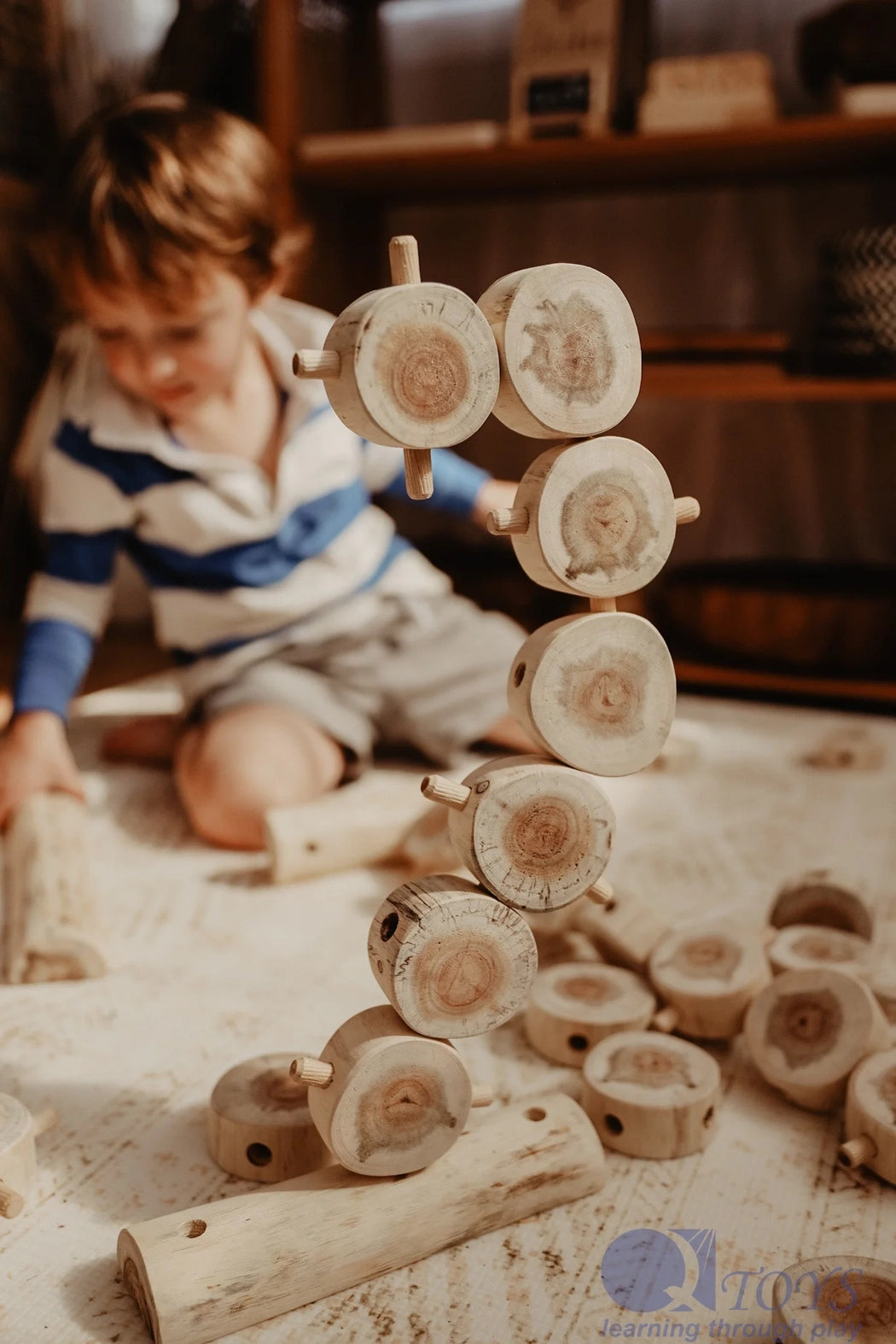 Set de construction d'arbres 40 pièces  QToys USA Set de construction d'arbres 40 pièces myplayground