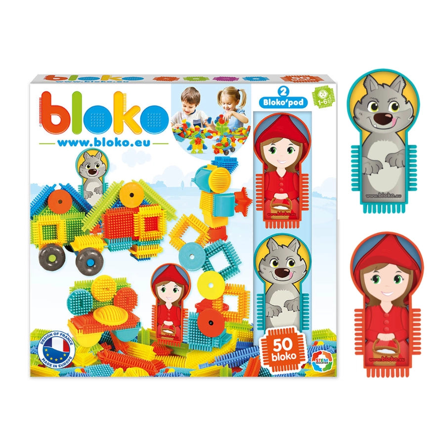 Coffret 50 Bloko + Chaperon Rouge & le Loup - Bloko  Bloko Coffret 50 Bloko + Chaperon Rouge & le Loup - Bloko myplayground