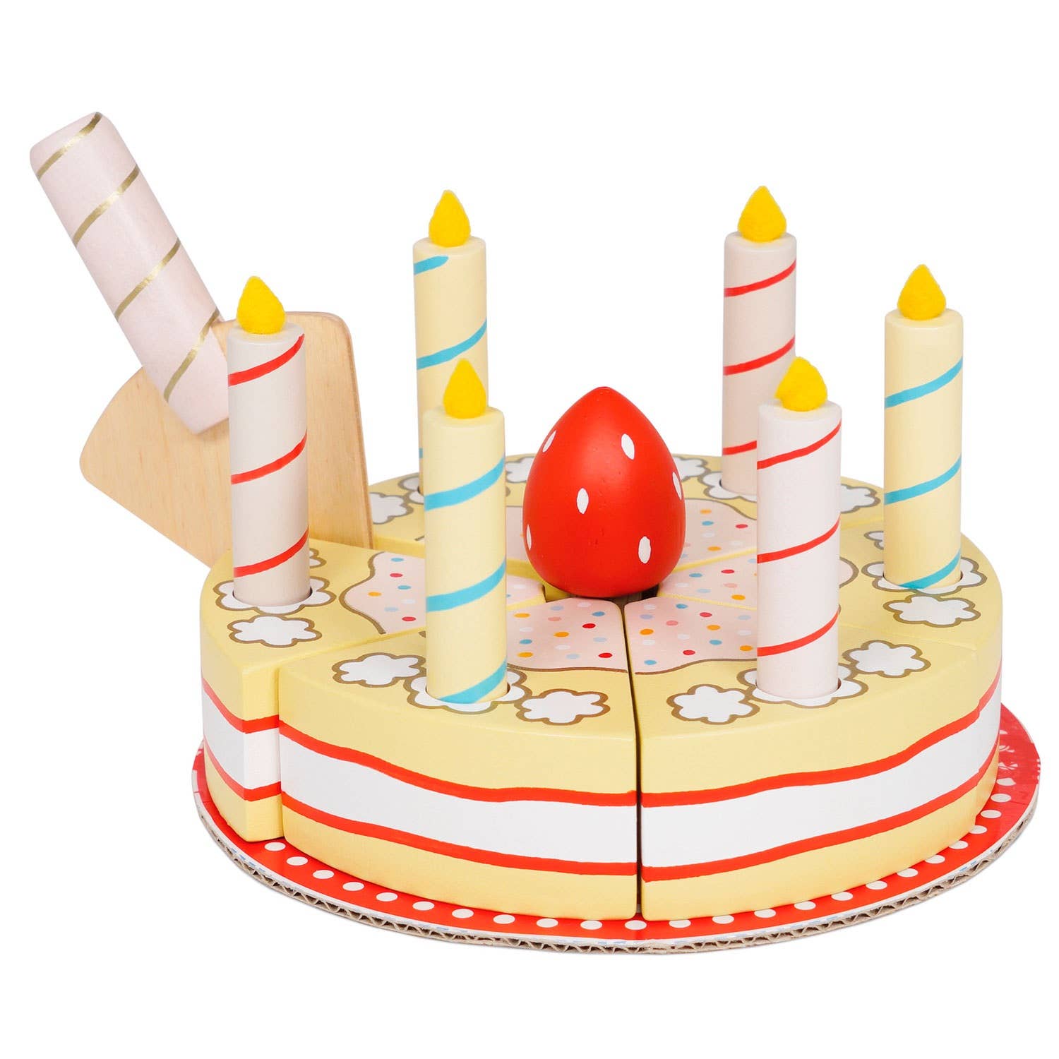 Gâteau d'anniversaire à la vanille - Jeu sensoriel enfant  Le Toy Van Gâteau d'anniversaire à la vanille - Jeu sensoriel enfant myplayground