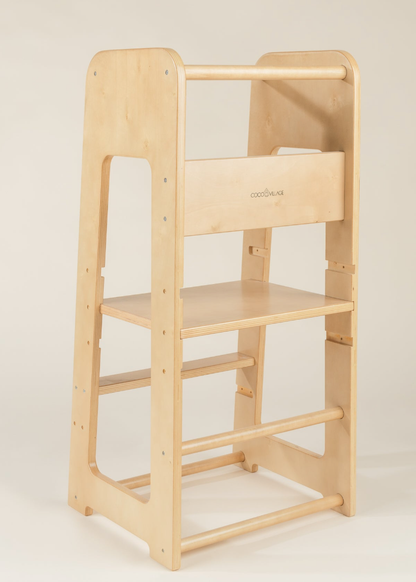 Nouvelle tour éducative en bois naturel