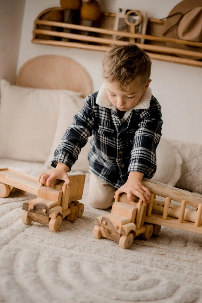 Camion à bois  QToys USA  myplayground