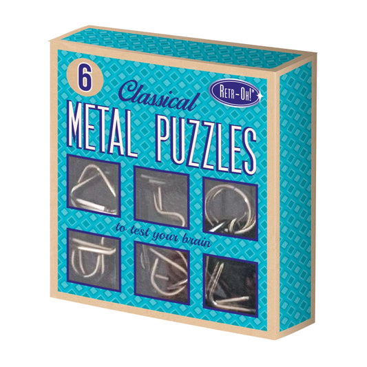 6 puzzles en métal - Jeu de reflexion pour enfants