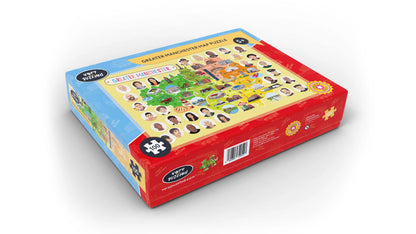 Puzzle de carte du Grand Manchester - Jeu educatif enfant