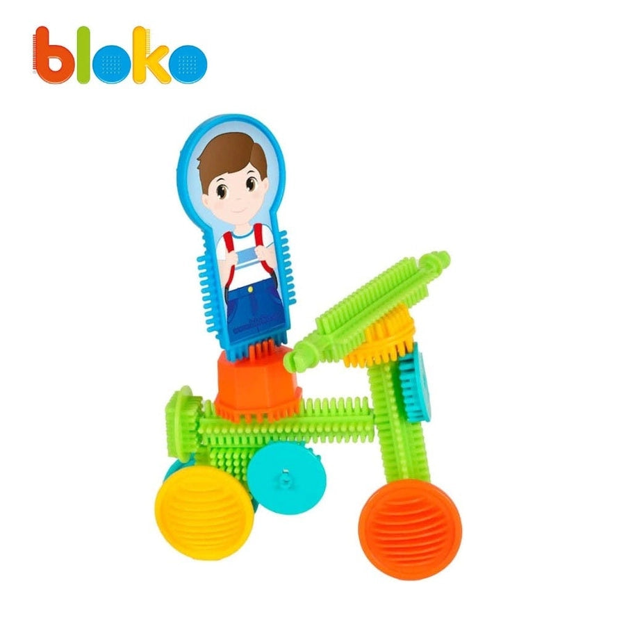 Coffret 50 Bloko + 2 Figurines Pods Famille - Bloko  Bloko Coffret 50 Bloko + 2 Figurines Pods Famille - Bloko myplayground