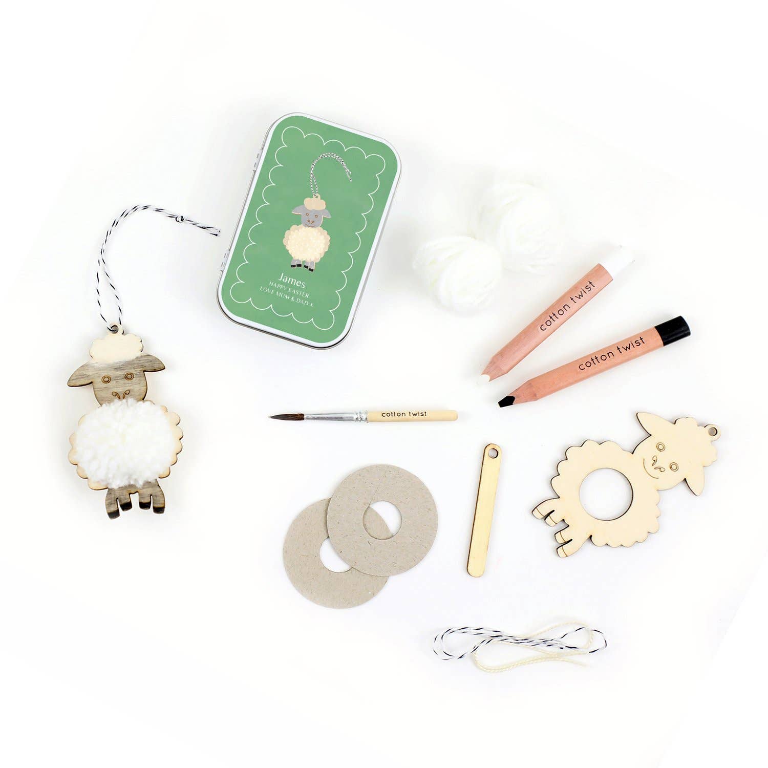 Coffret cadeau Make Your Own Pom Pom Agneau  Cotton Twist Coffret cadeau Make Your Own Pom Pom Agneau myplayground