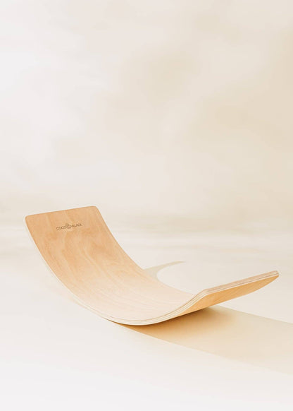 Planche d'équilibre en bois naturel