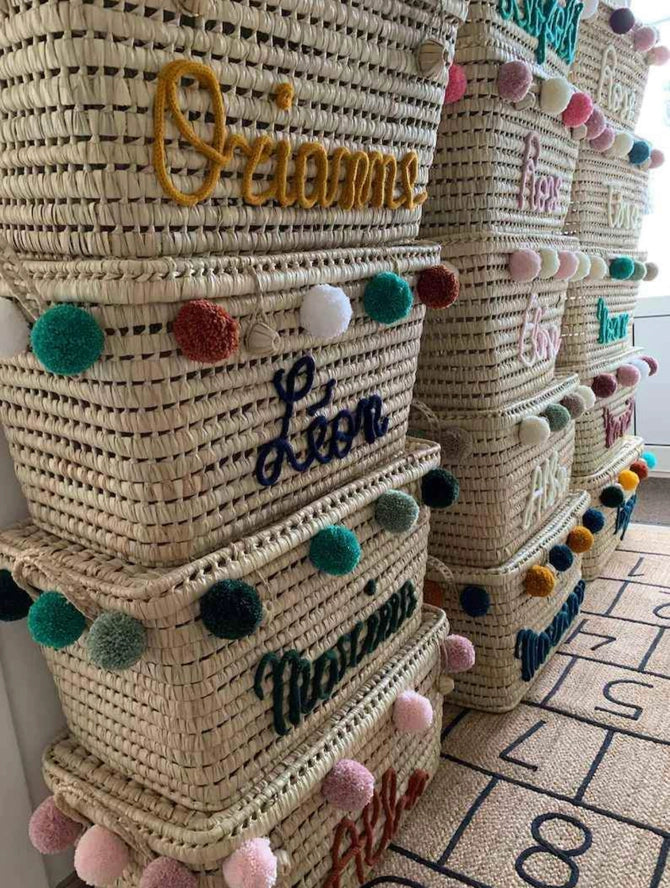 Coffre à Jouets Personnalisé - Boîte à Jouets à Pompons - Wholesale - Mikwi  Mikwi Coffre à Jouets Personnalisé - Boîte à Jouets à Pompons - Wholesale - Mikwi myplayground