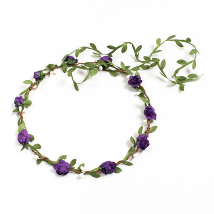 COURONNE DE FEUILLES ET DE FLEURS - Jeu de rôle pour enfant