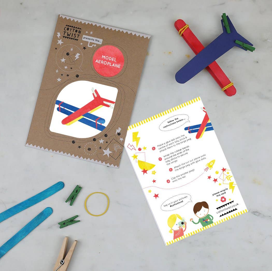 Faites votre propre modèle d'avion  Cotton Twist Faites votre propre modèle d'avion myplayground