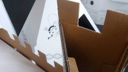 Kit de construction créatif pour enfant : L'incroyable bateau en carton