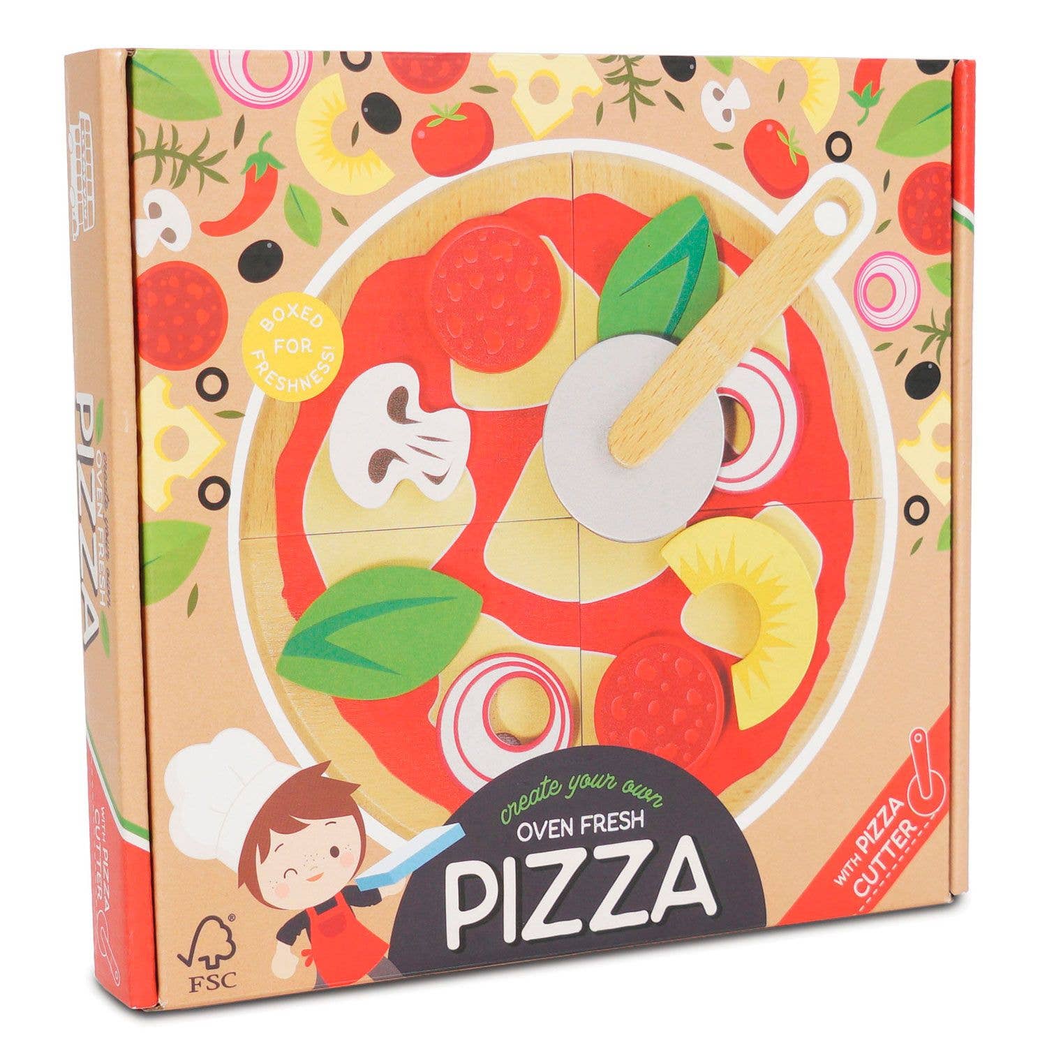 Pizza et garnitures - Jeu sensoriel enfant  Le Toy Van Pizza et garnitures - Jeu sensoriel enfant myplayground