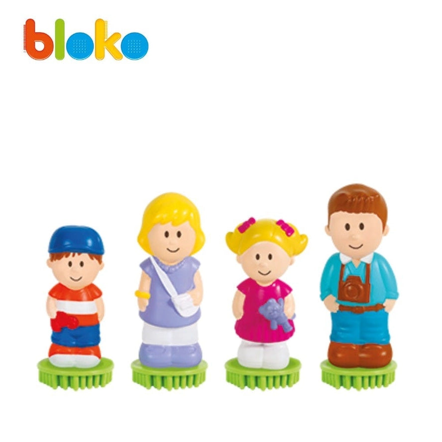 Coffret 100 Bloko + 4 Figurines 3D Famille - Bloko  Bloko Coffret 100 Bloko + 4 Figurines 3D Famille - Bloko myplayground
