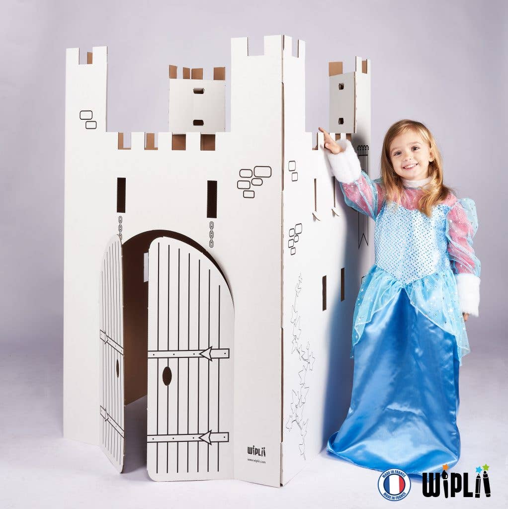 Kit de construction créatif pour enfant : L'incroyable château en carton  Wiplii Kit de construction créatif pour enfant : L'incroyable château en carton myplayground