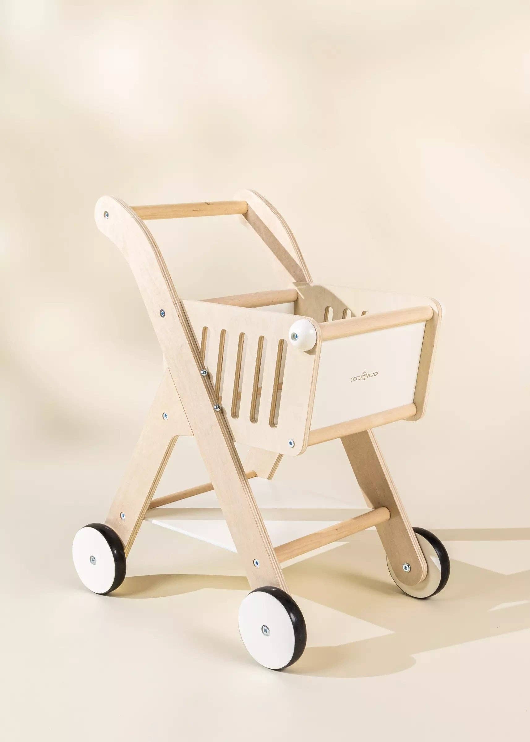 Panier d'achats en bois - Foam  Coco Village Panier d'achats en bois - Foam myplayground