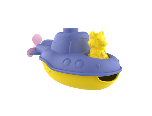 Mon premier sous-marin 2-en-1 - Jouet de Bain-Made in France