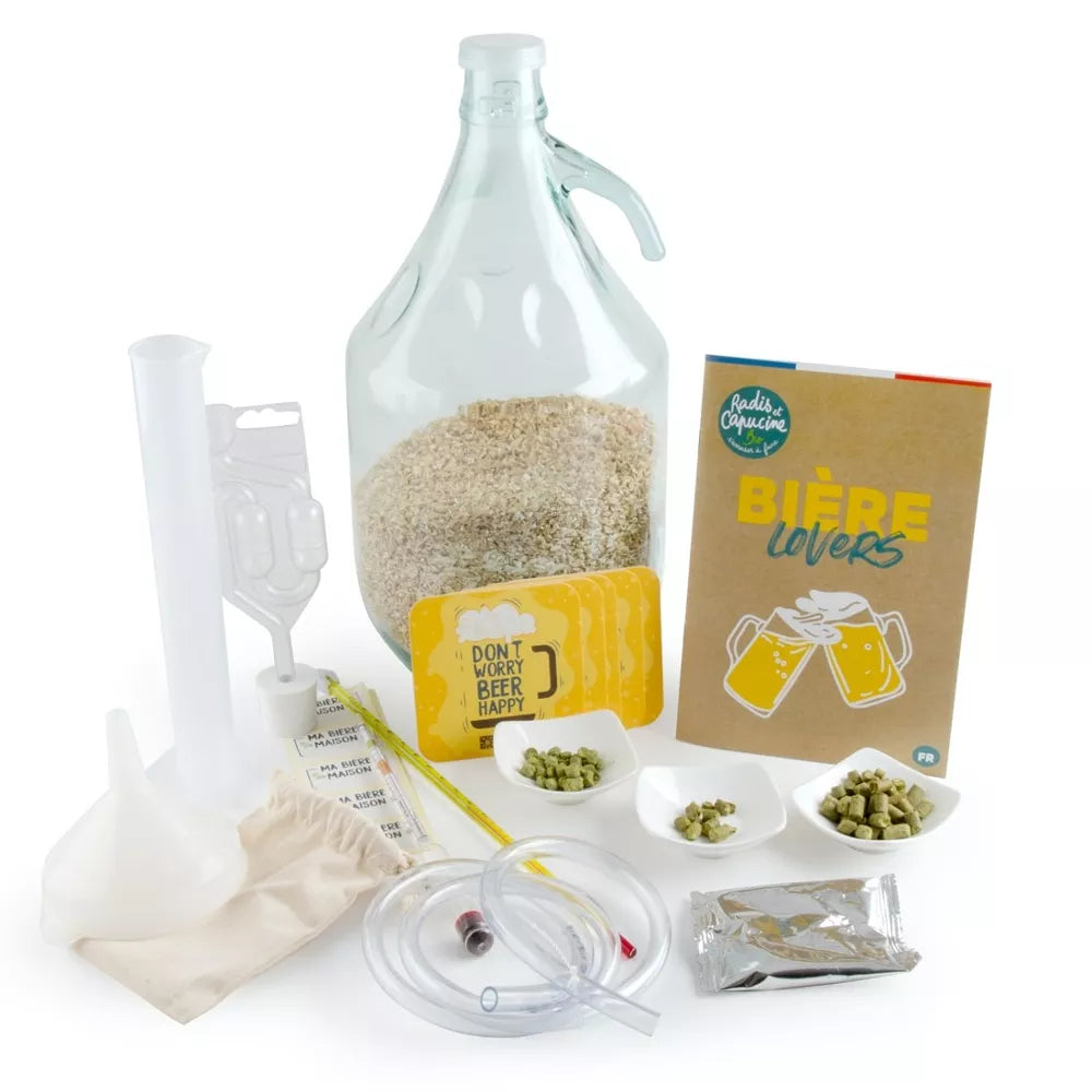 Kit Bière/Beer Lovers IPA* - Malt concassé - RC Bio - Radis et Capucine Kit DIY Radis Et Capucine Kit Bière/Beer Lovers IPA* - Malt concassé - RC Bio - Radis et Capucine myplayground