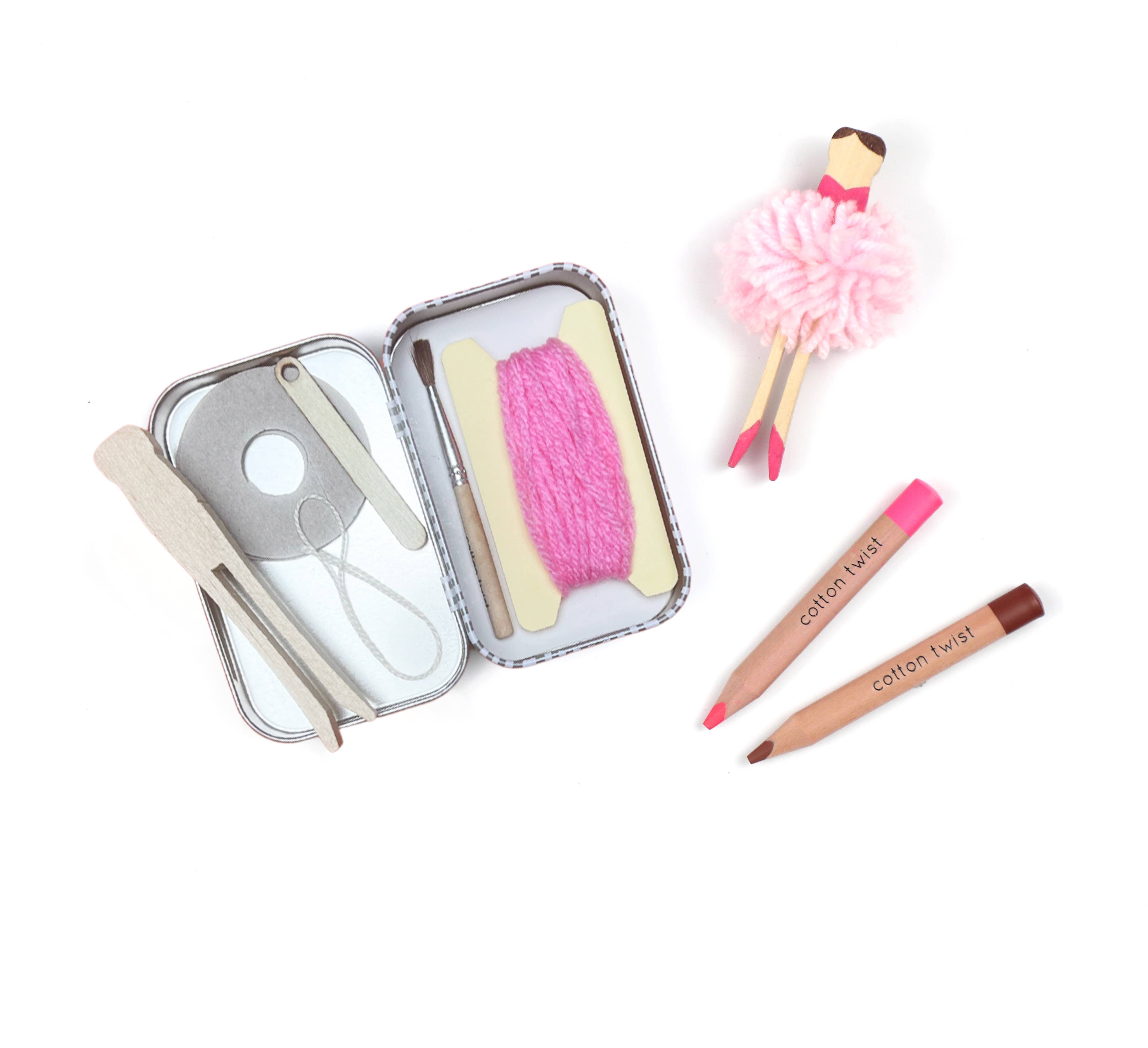 Trousse cadeau pour ballerines à pompons  Cotton Twist Trousse cadeau pour ballerines à pompons myplayground