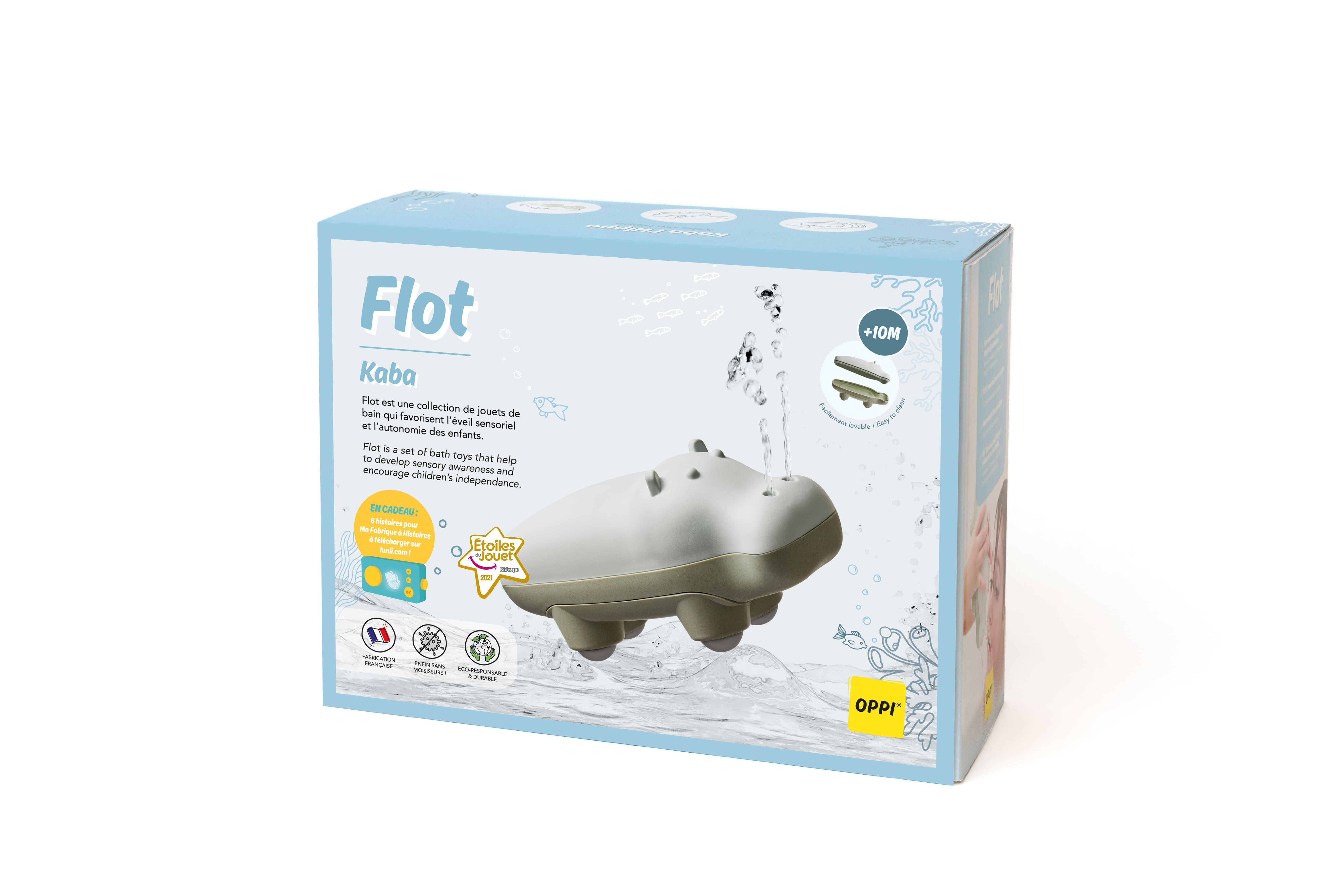 Flot® Kaba - Jouet de bain pour enfant sans moisissure  OPPI Flot® Kaba - Jouet de bain pour enfant sans moisissure myplayground