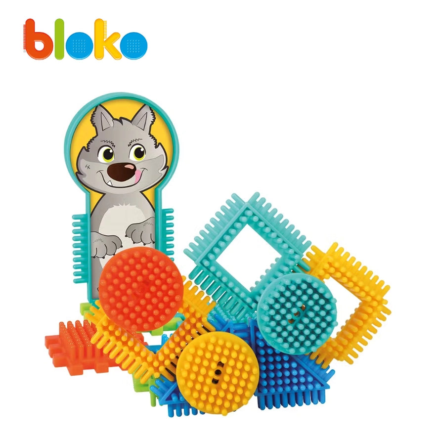 Coffret 50 Bloko - 3 Petits Cochons & le Loup - Bloko  Bloko Coffret 50 Bloko - 3 Petits Cochons & le Loup - Bloko myplayground