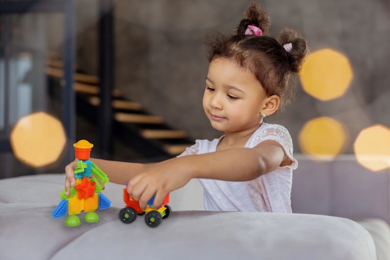 Coffret de 50 Bloko + 3 Figurines 3D Jungle - Bloko  Bloko Coffret de 50 Bloko + 3 Figurines 3D Jungle - Bloko myplayground