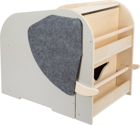 Coffre à Jouets Avec Siège et Roues - Bois Élephant « Wildlife » - Small Foot