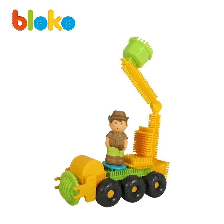 Coffret 60 Bloko + 2 Figurines 3D Jungle - Bloko  Bloko Coffret 60 Bloko + 2 Figurines 3D Jungle - Bloko myplayground