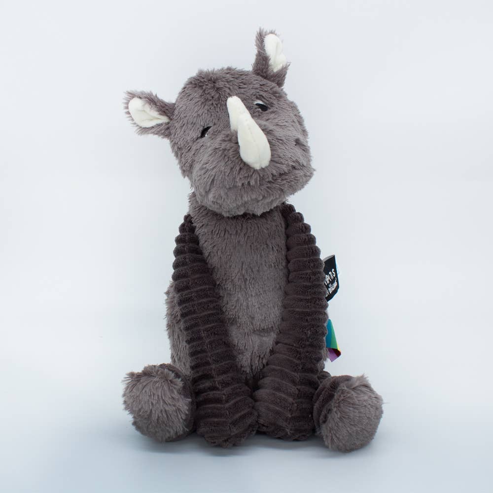 Peluche Les Ptipotos - Gris Rhinocéros - Les Déglingos, France  Les Déglingos, France Peluche Les Ptipotos - Gris Rhinocéros - Les Déglingos, France myplayground
