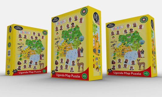 Puzzle cartographique de l'Ouganda - Jeu educatif pour enfant