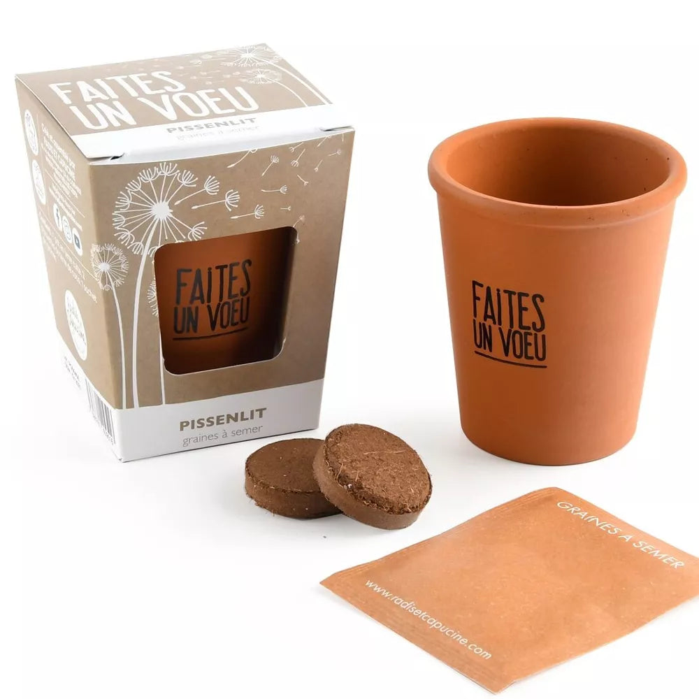 Kit message "Faites un voeu" - Pissenlit - Radis et Capucine jardinage Radis Et Capucine Kit message "Faites un voeu" - Pissenlit - Radis et Capucine myplayground