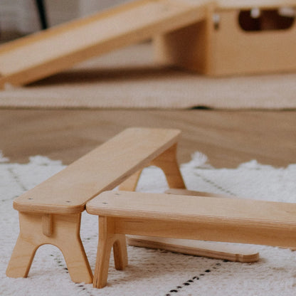 PlayBeam Poutre d'équilibre en bois pour enfants - Jeu Montessori