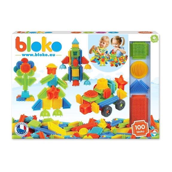 Boîte 100 BLOKO - Jeu de Construction - Bloko  Bloko Boîte 100 BLOKO - Jeu de Construction - Bloko myplayground