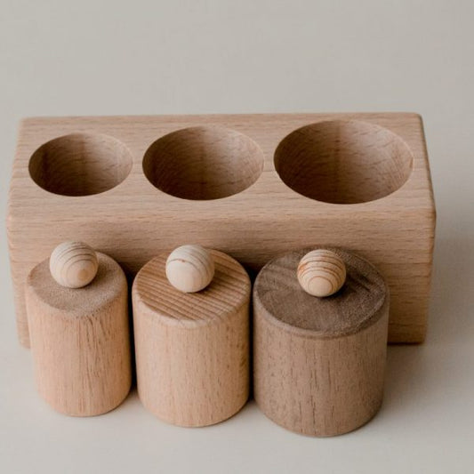 3 blocs de cylindres - Jeu d'apprentissage sensoriel