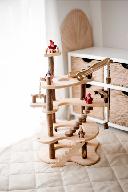 Set de jeu de cabane dans les arbres à trois niveaux