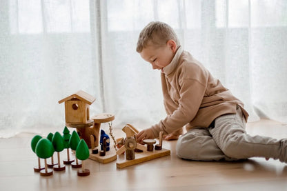 Set de jeu en bois pour arbres
