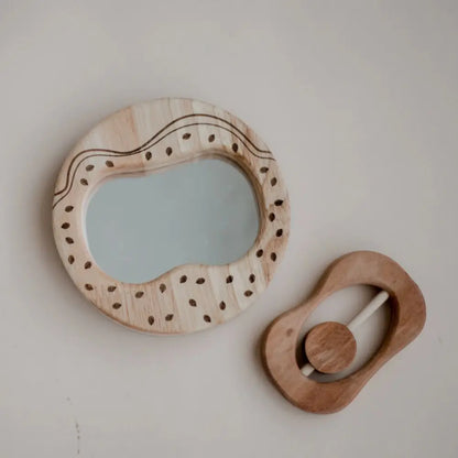 Ensemble Candy Rattle et miroir pour bébé