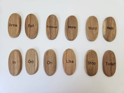 Ensemble de 12 mots de base en langage des signes