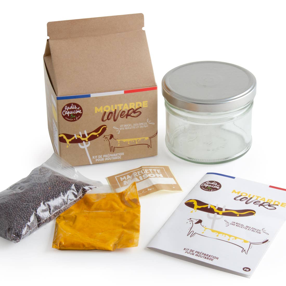 Kit Moutarde/Mustard Lovers Bio - Kit créatif de jardinage Enfant  Radis Et Capucine Kit Moutarde/Mustard Lovers Bio - Kit créatif de jardinage Enfant myplayground