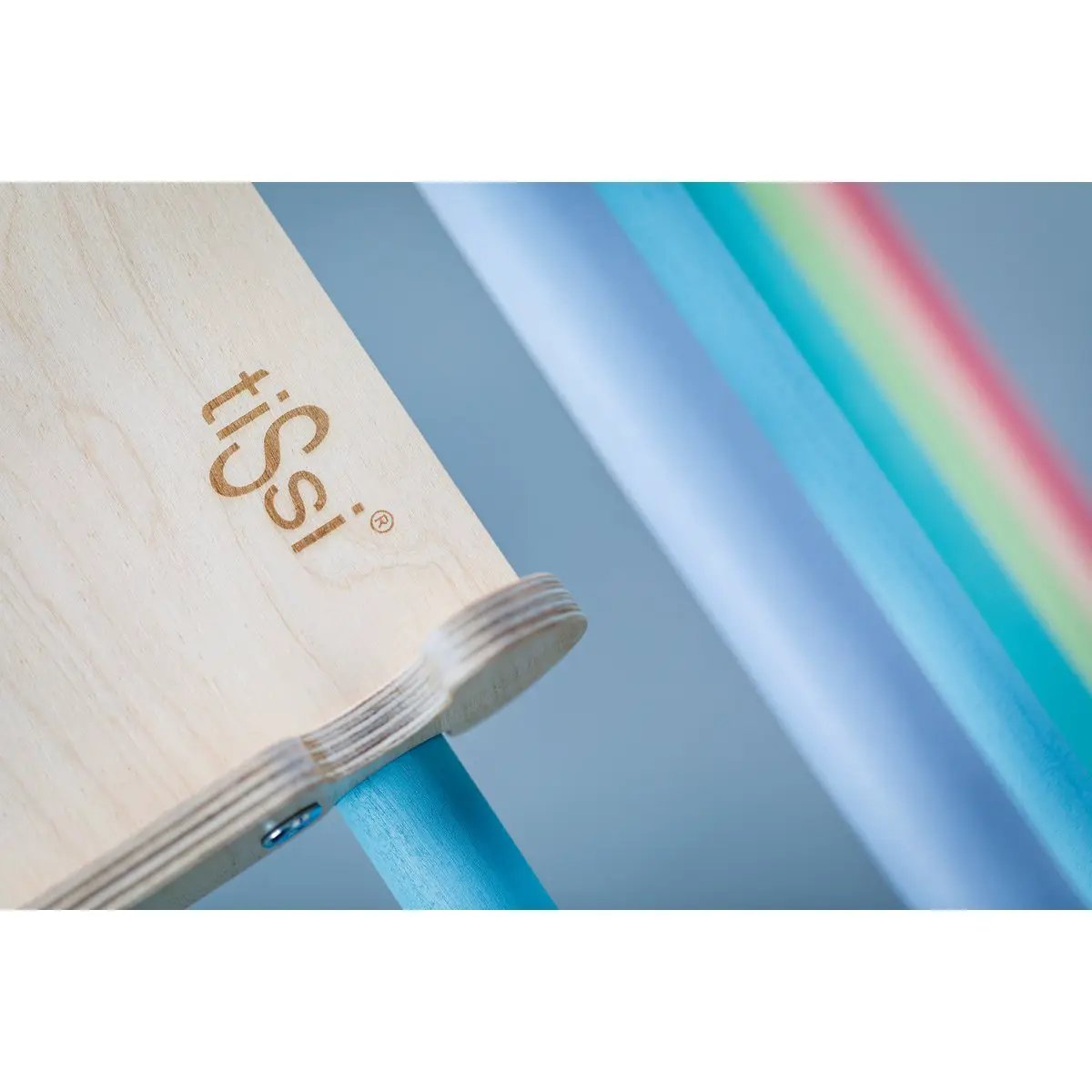 Toboggan avec nuages d'escalade pastel multicolores – tiSsi – vue 10