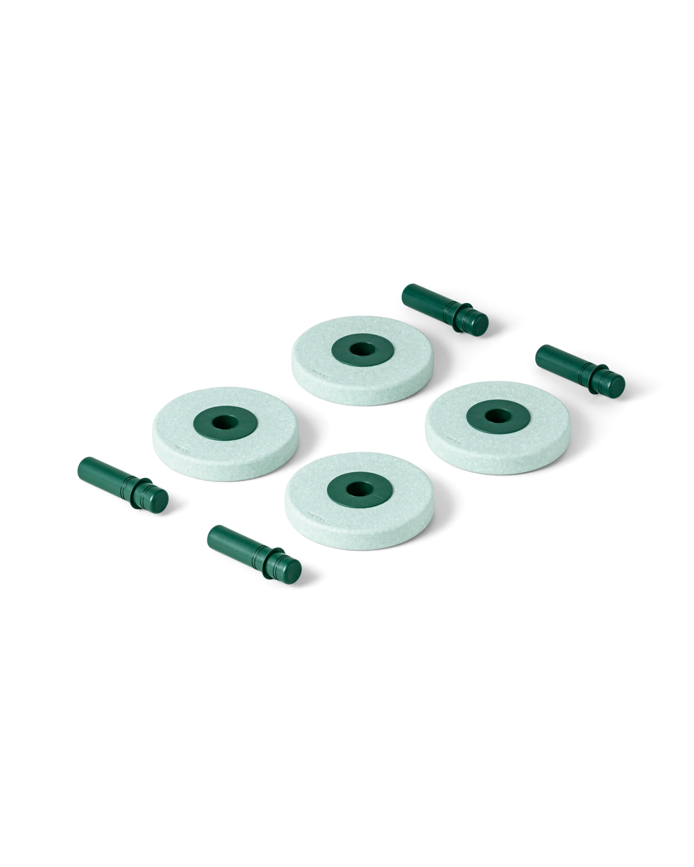 4x roues en mousse - Forest Green - Modu