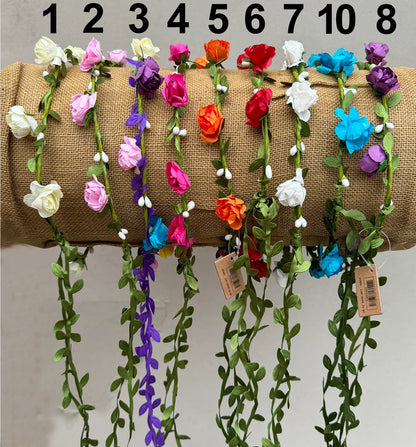 COURONNE DE FEUILLES ET DE FLEURS - Jeu de rôle pour enfant