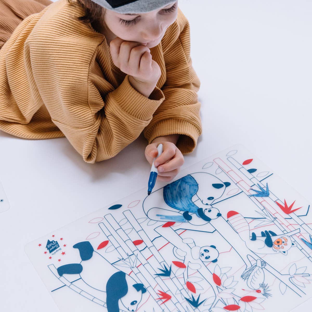 Jeu éducatif: Set de table en silicone PANDA - Réutilisable  SuperPetit Jeu éducatif: Set de table en silicone PANDA - Réutilisable myplayground