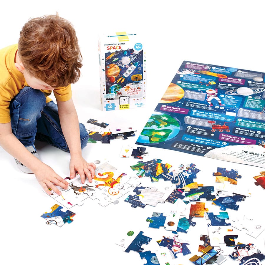 Puzzle d'Observation - Espace - Banana Panda  Banana Panda Puzzle d'Observation - Espace - Banana Panda myplayground
