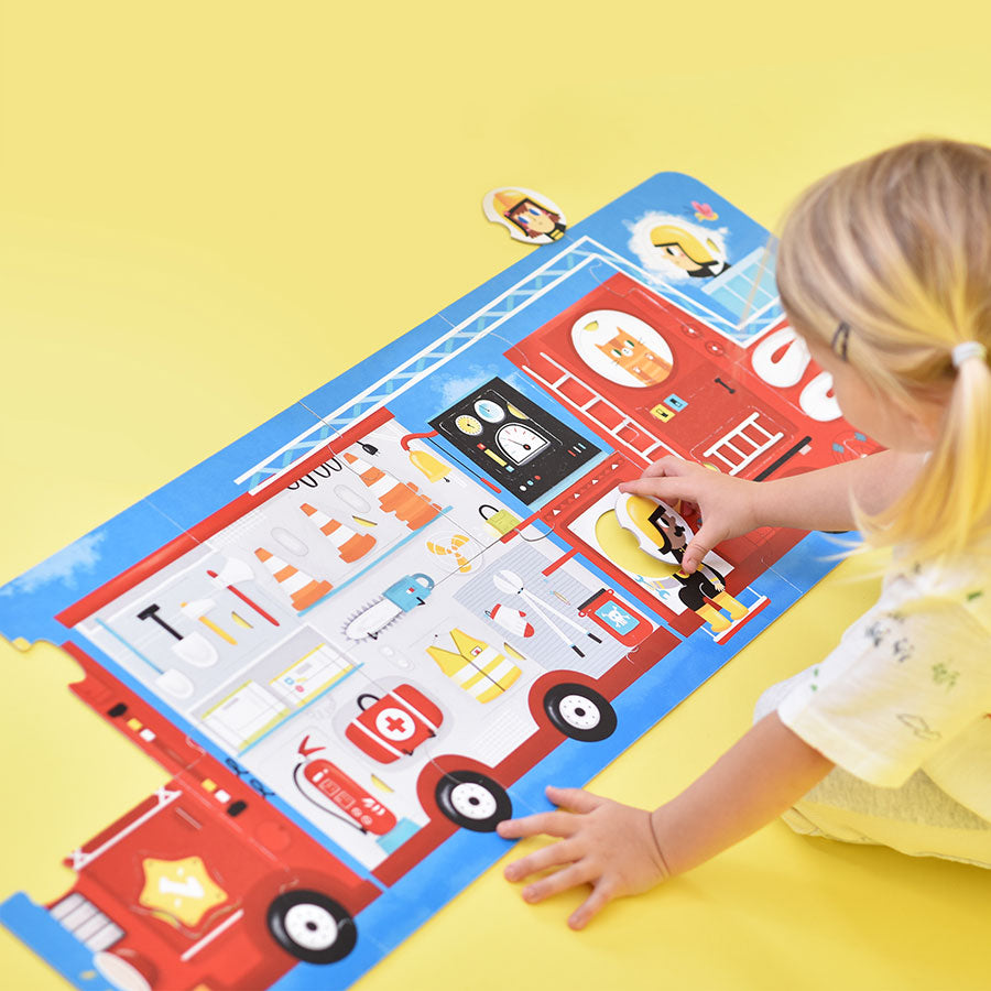 Puzzle Crée une Paire - Camion de Pompiers - Banana Panda  Banana Panda Puzzle Crée une Paire - Camion de Pompiers - Banana Panda myplayground