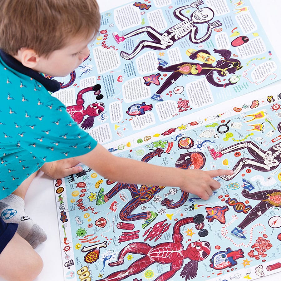 Puzzle d'Observation - Mon Corps - Banana Panda  Banana Panda Puzzle d'Observation - Mon Corps - Banana Panda myplayground