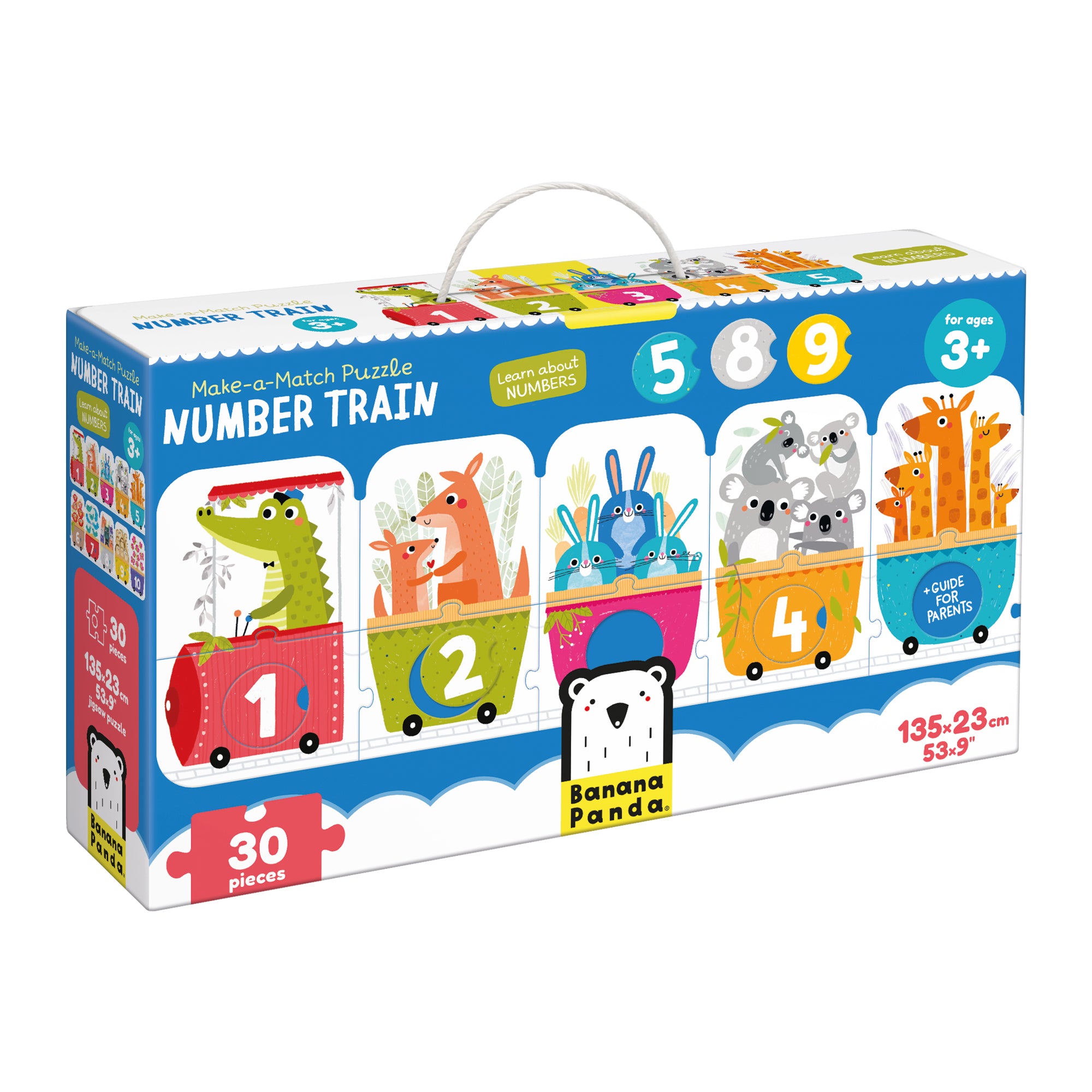 Puzzle Crée une Paire - Train des Nombres - Banana Panda  Banana Panda Puzzle Crée une Paire - Train des Nombres - Banana Panda myplayground