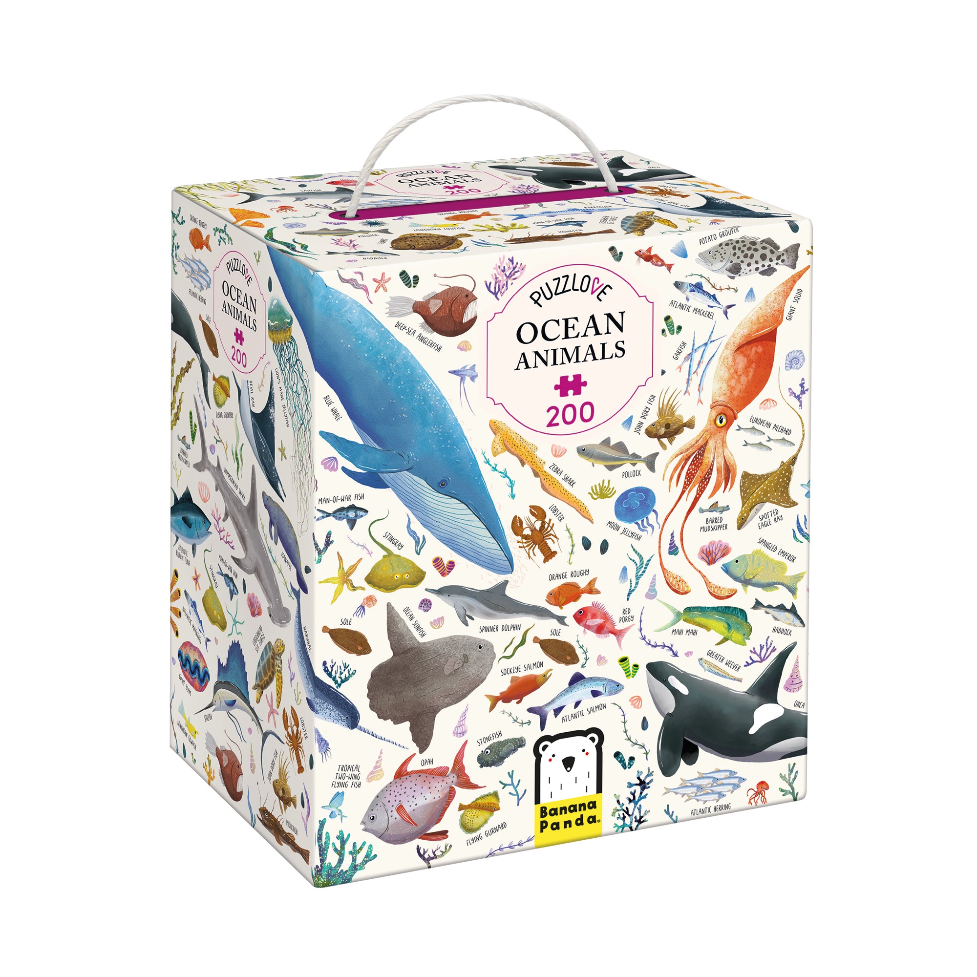 Puzzle Puzzlove Animaux de l'Océan - Banana Panda  Banana Panda Puzzle Puzzlove Animaux de l'Océan - Banana Panda myplayground
