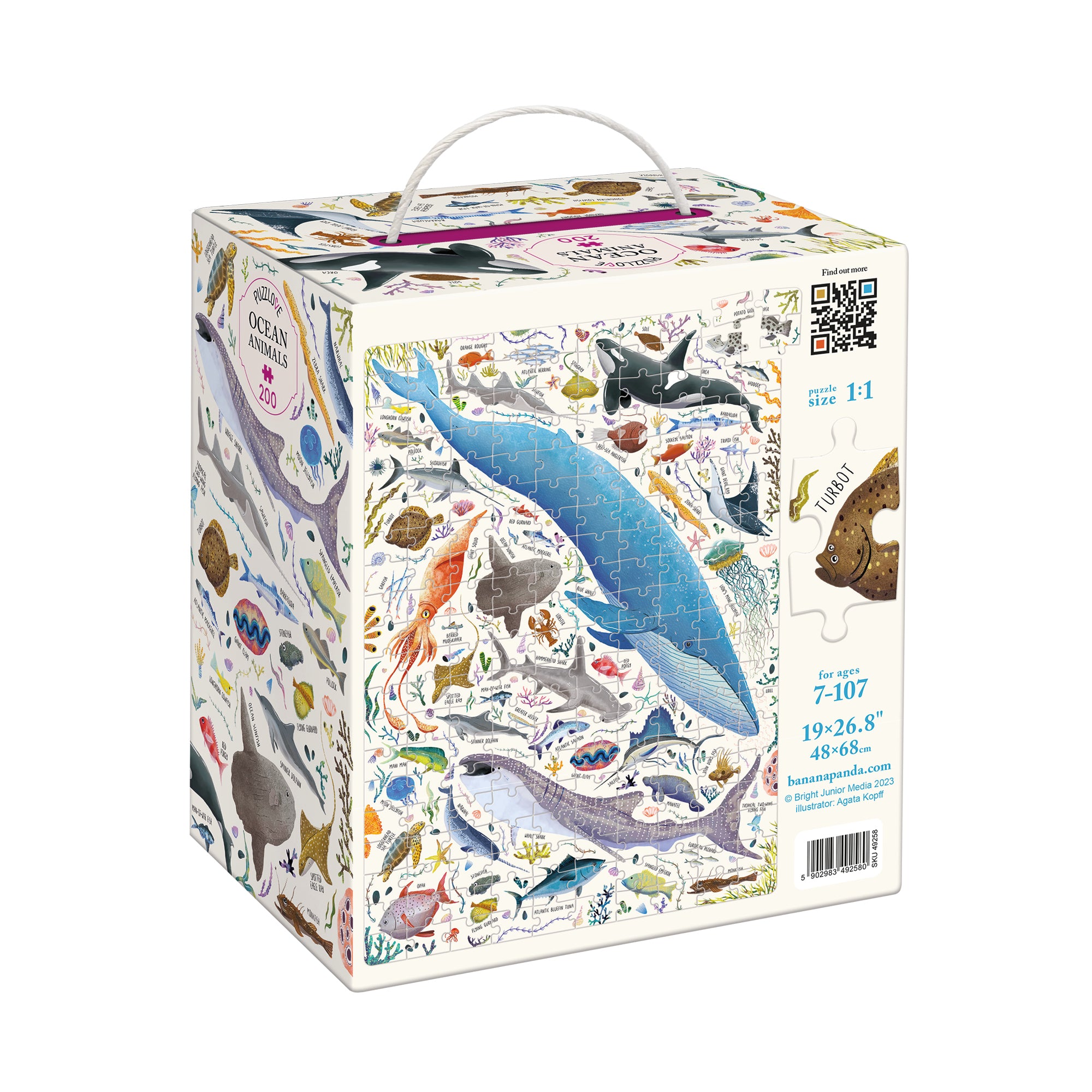 Puzzle Puzzlove Animaux de l'Océan - Banana Panda  Banana Panda Puzzle Puzzlove Animaux de l'Océan - Banana Panda myplayground