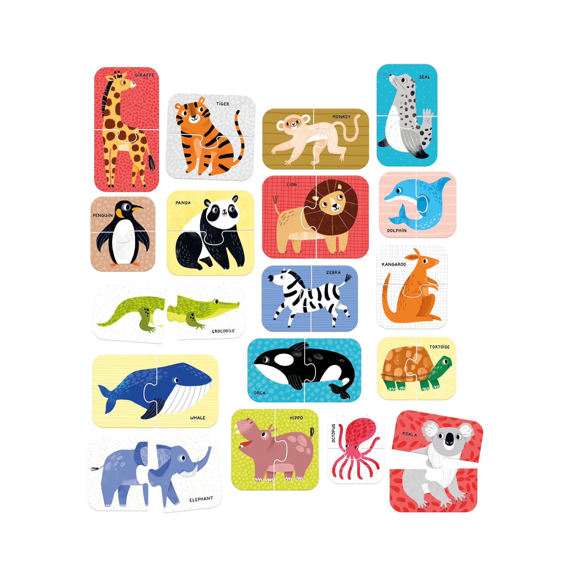 Puzzle Paires Animaux Sauvages - Banana Panda  Banana Panda Puzzle Paires Animaux Sauvages - Banana Panda myplayground